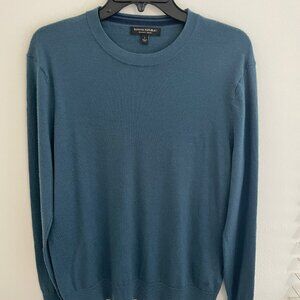 Banana Republic Merino Wool Mens sweater size L navy